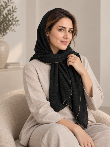 شال حاشیه زیپی