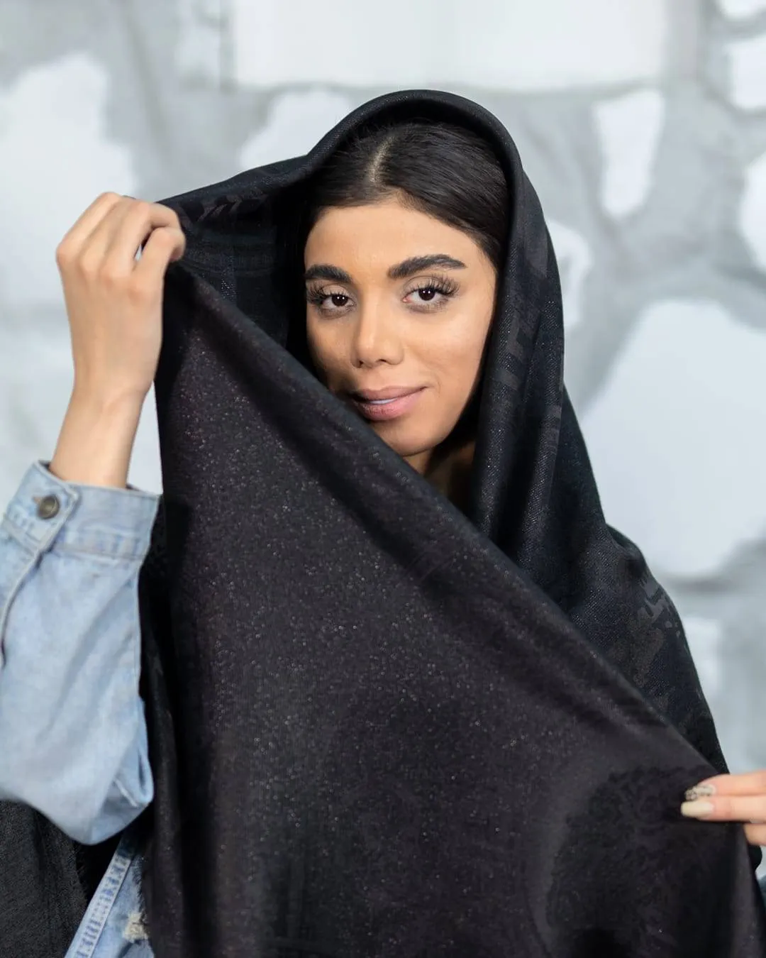 روسری لمه طرحدار