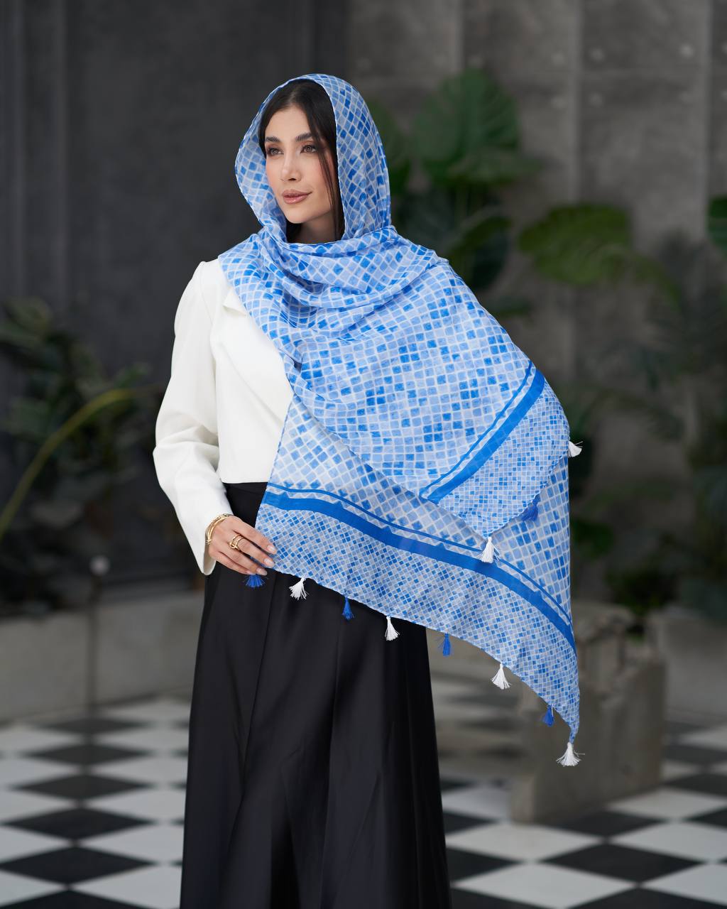 شال میشل آبی