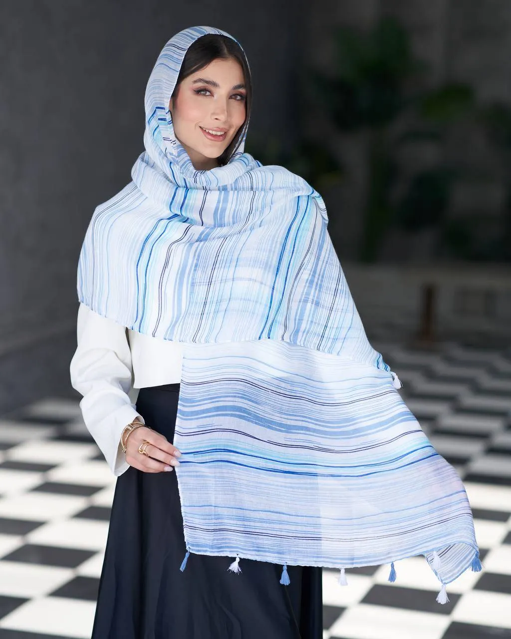 شال میشل آبی
