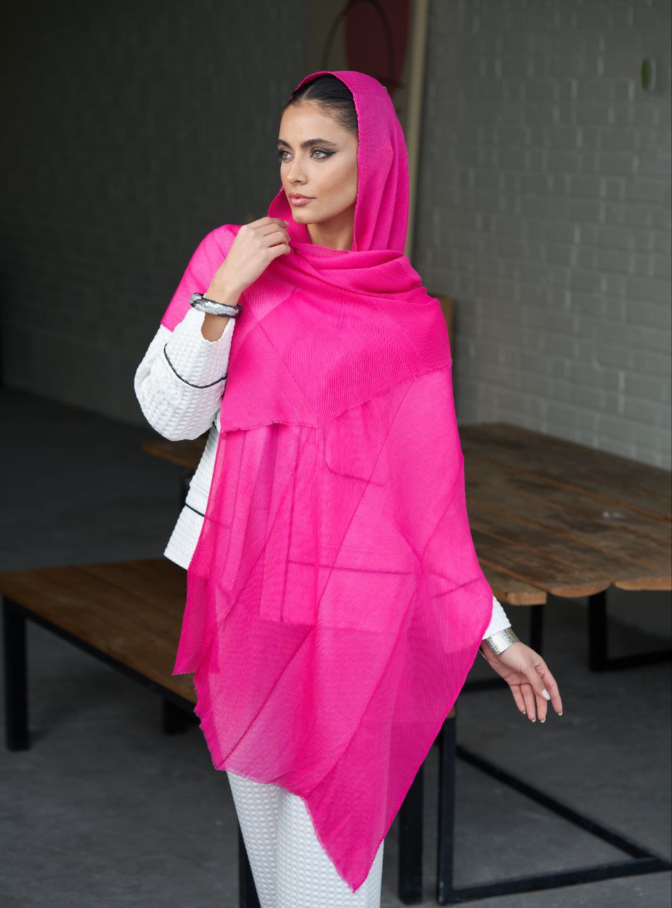 شال پلیسه ساده