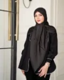 روسری ژاکارد مشکی