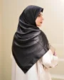 روسری ژاکارد مشکی