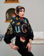 روسری ابریشم گوچی گلدار