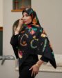 روسری ابریشم گوچی گلدار