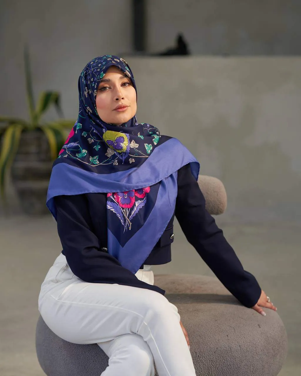 روسری ابریشم طرح گوچی