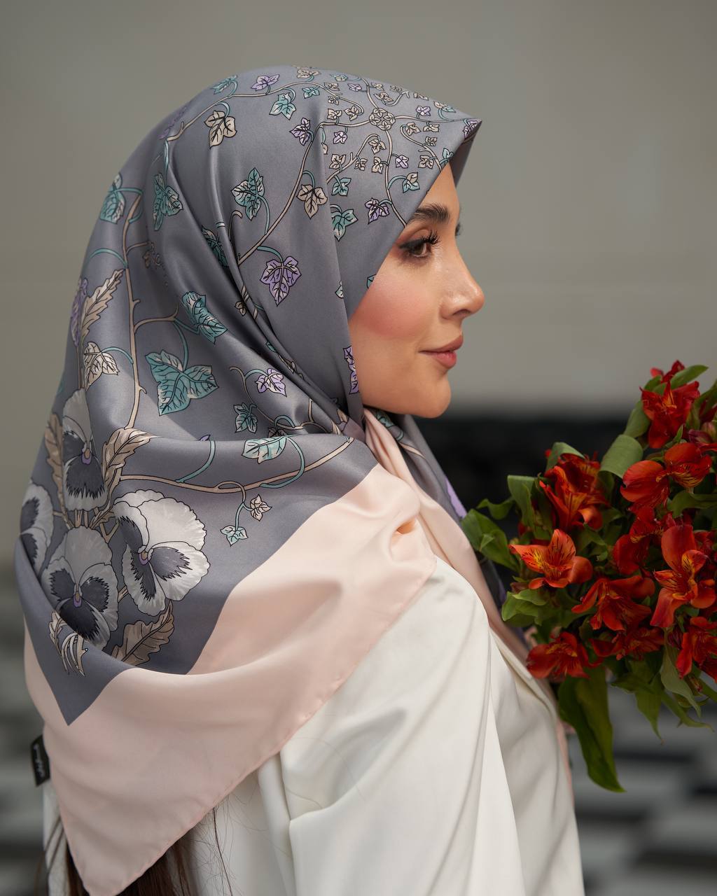 روسری ابریشم طرح گوچی