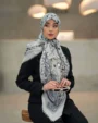 روسری نخی گلدار