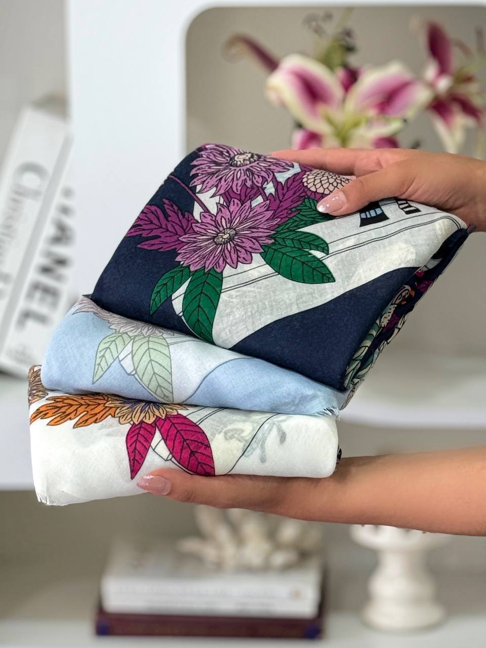 روسری نخی طاووس