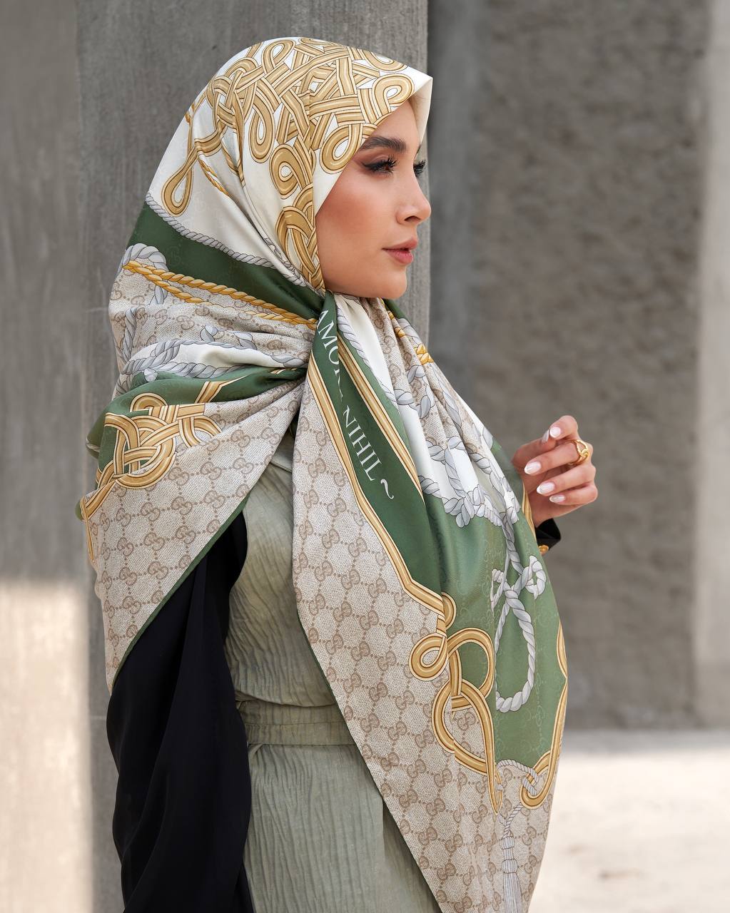 روسری ابریشم گوچی (طنابی)