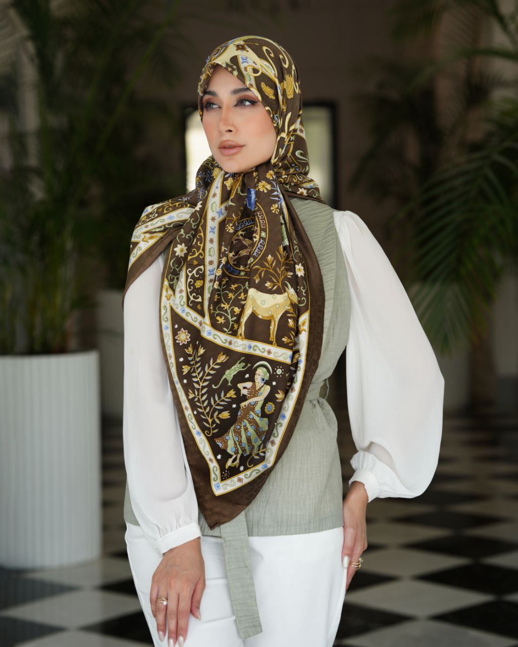 روسری ابریشم هرمس