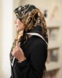 روسری ابریشم توییل گل و بته