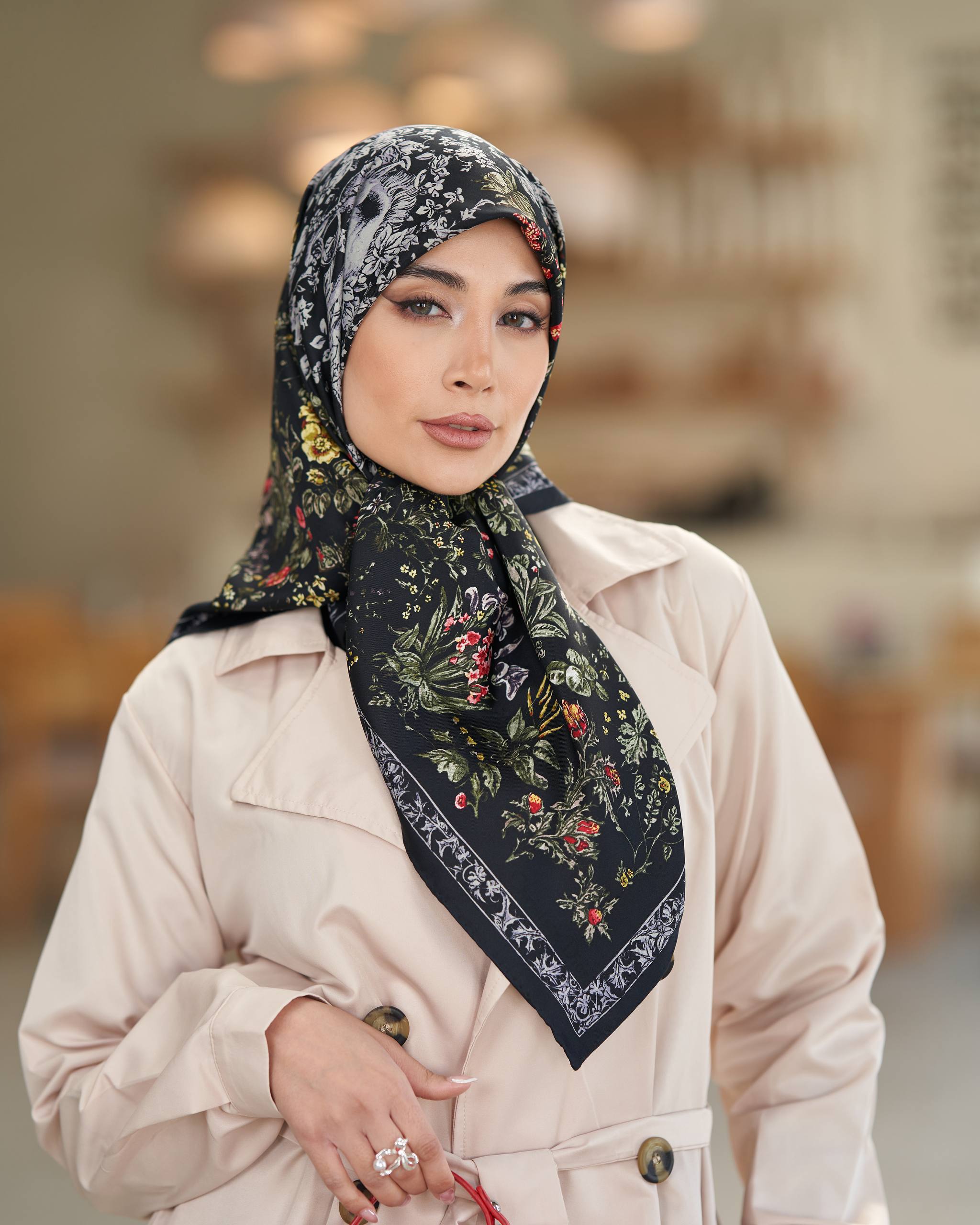 روسری ابریشم توییل باغ