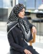 روسری ابریشم توییل ریشه سوزنی ال وی