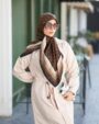 روسری ابریشم توییل ریشه سوزنی ال وی