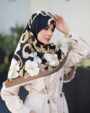 روسری ابریشم توییل ریشه سوزنی سلین
