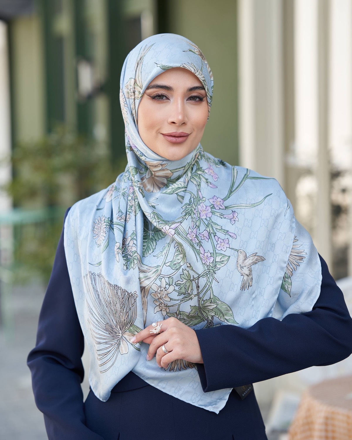 روسری ابریشم ژاکارد