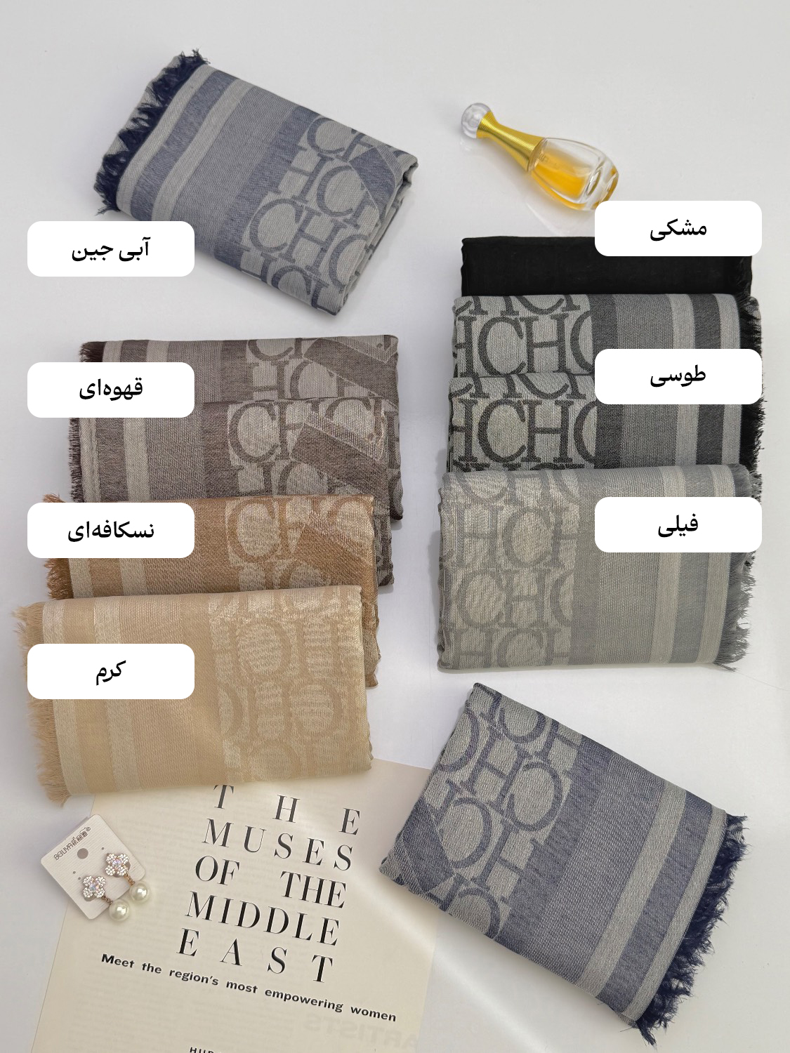 Untitled2 روسری نخی ژاکارد CH