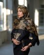 روسری ابریشم توییل پوست ماری