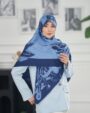 روسری ابریشم ژاکارد طاووس