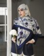 روسری نخی بنفشه