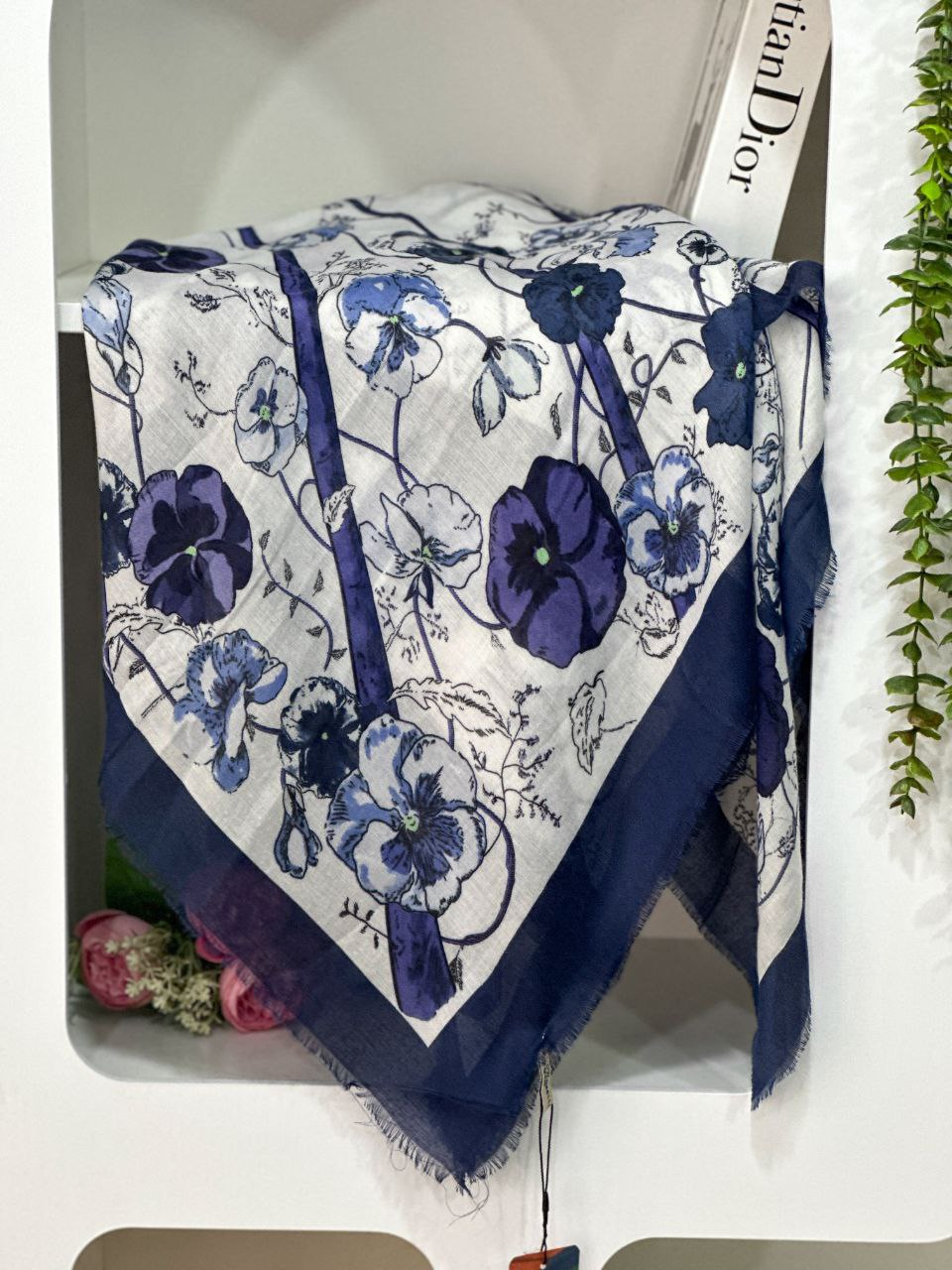 روسری نخی بنفشه