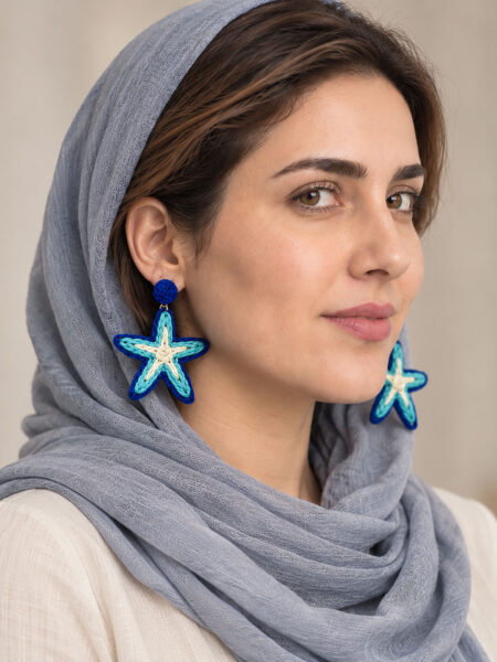 گوشواره دستساز ستاره دریایی